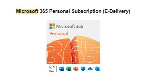 Microsoft Office 365 Personal Edition 1 Year Subscription 1 user | eBay