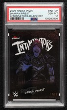 2025 Finest WWE Intimidators Black Refractor 17/25 Damian Priest PSA 10 1fl4