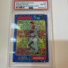 2023 Topps Heritage - Shohei Ohtani #20 Chrome Blue Sparkle PSA 8