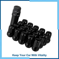 Universal Pack (20) Lug Nut Cone Seat Closed End Bulge Acorn Hex Wheel Nut