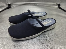 Keds Navy Blue Stretch Slip on Mules Shoes Comfort Women's Size 7.5