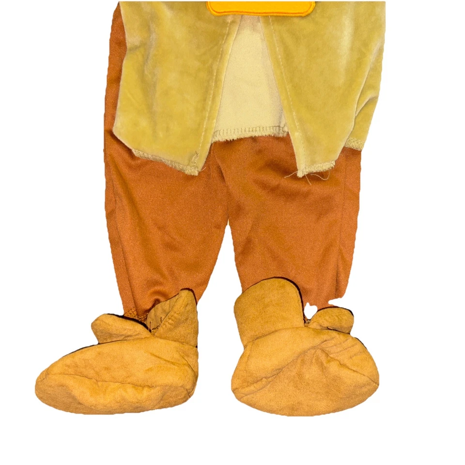 DISNEY DOPEY DISFRAZ INFANTIL 0-3 MESES CAMISA PANTALONES BOTINES SIN SOMBRERO COSPLAY USADO Foto 3 de 4