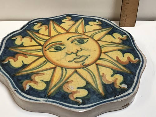 Vietri First Stone Signed by Fratantoni Sicilian Sun - Picture 7 of 15