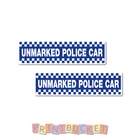 Unmarked Police Car Stickers 150mm twin pack quality waterproof vinyl funny JDM