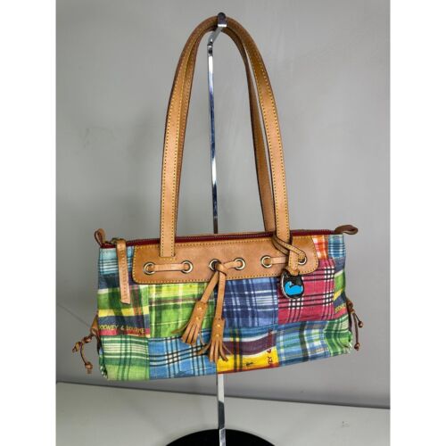 $795 - Prada Woven Midnight Black and Sky Blue Leather Madras Designer  Clutch Handbag for Women BP8681