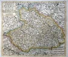 POLAND BOHEMIA  BY ISAAC TIRION  c1794  GENUINE  ANTIQUE ENGRAVED MAP