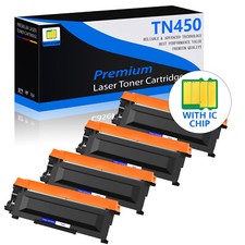 4 PK TN450 Toner Cartridge For Brother HL-2270DW HL-2275DW HL-2280DW MFC-7860DW