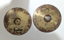 Solar by Sabian - Hi Hats 14  Cymbals - Pair Tarnished