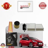 Inspektionskit Filter + ÖL Peugeot 208 1.4 Vti 70KW 95CV Von 2012->