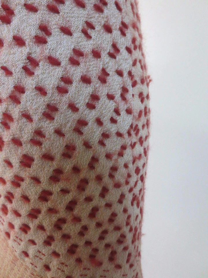 OILILY Peach and Red Wool  Skirt Sz 34, EUC - Изображение 3 из 4