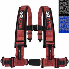 4 Point Racing Harness Seat Belt 2 3 Push Button Utvsxs Off-road Vehicle