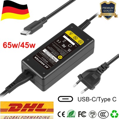 45W 65W USB C Type C Netzteil Ladegerät für Dell HP Lenovo Asus Acer Google Book