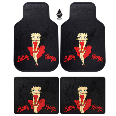 For Audi New 4PC Betty Boop Front Rear Rubber Car Truck Floor Mats Set
