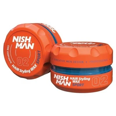 NISHMAN Sport 02 Hair Styling Wax 150ml Tropischer Fruchtduft -Natürlicher Glanz