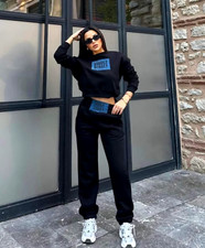 Woman navy track suit set