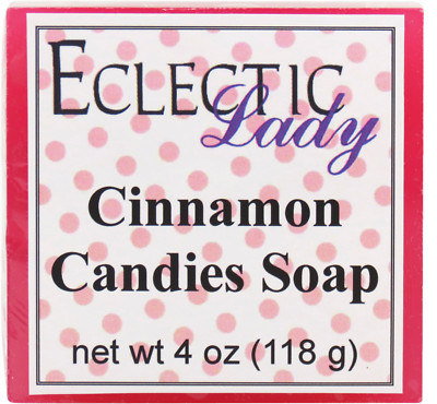Cinnamon Candies Glycerin Soap by Eclectic Lady, 4 oz Bar