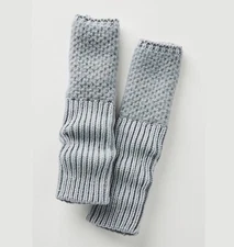 Anthropologie Arm Warmer Fingerless Glove Thumb Hole With Cashmere Gray NWT