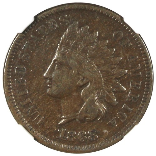 1868 Indian Head Cent NGC VF30BN Nice Better Date 1C - Picture 2 of 4