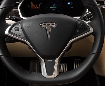 2012 2018 Tesla Wheel Airbag Model S Model Y Driver Wheel Airbag Black Oem Ebay