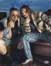 THE BIG LEBOWSKI JOHN GOODMAN JEFF BRIDGES SIGNED 11X14 PHOTO AUTOGRAPH BECKETT