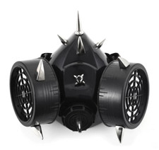 Retro Spike Face Mask Steampunk Goth Cyber Cosplay Festival Stud Party Gas Mask