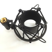 1 Piece 45mm Metal Studio Condenser Microphone Shock Mount W/ Foam Insert Black