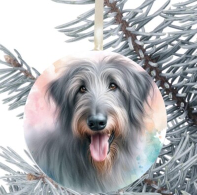 Irish Wolf Hound Hund Hängekugel Geschenk Deko Weihnachten