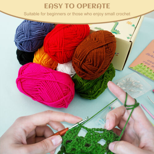 Beginner Crochet Kit Complete Crochet Starter Kit with 8 Yarns Step by DeFui IKI - Picture 12 of 22