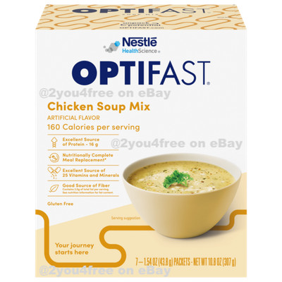 OPTIFAST  800 | CHICKEN, VEGETABLE, or TOMATO SOUP MIX | 6 BOXES | AUTHENTIC
