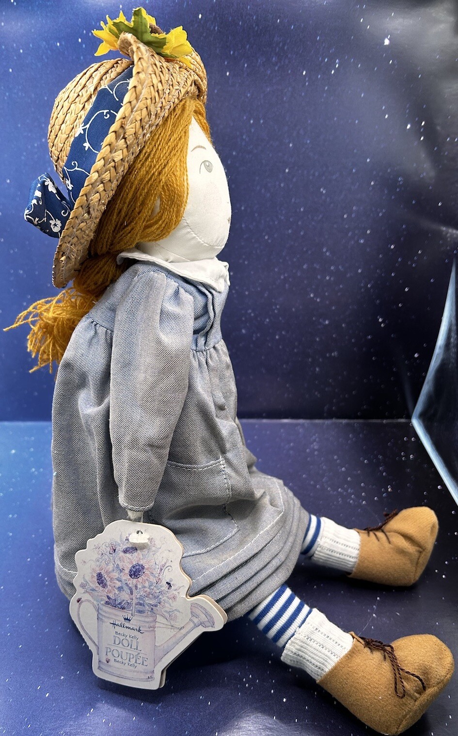 Hallmark POUPEE Spoonful of Stars Becky Kelly Cloth Rag Doll With Tag 16 in