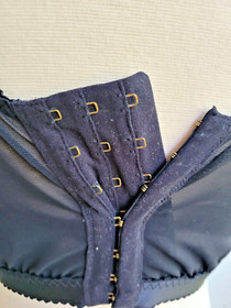 Agent Provocateur Sally Black Zipper 32B Corset/Brief AP3/M