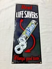 Vintage ANDE ROONEY Porcelain Enameled Real LIFE SAVERS Advertising Sign 1994