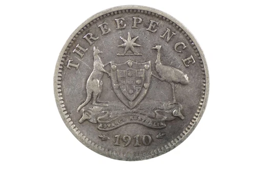 1910 Threepence Edward VII in Fine Condition - Picture 1 of 2