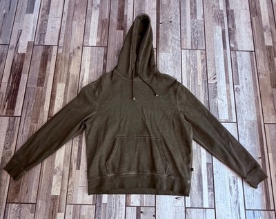 Alpha Industries Men's Sz L Battle wash Olive  Hoodie Heavyweight Cotton