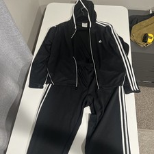 Adidas Black And White Tracksuit Medium yr 2004