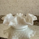 Vintage Candy Dish Milk Glass Small Trinket Dish