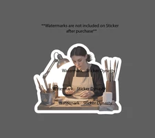 Crafting Sticker Waterproof Decal Art Artist Cute Fun Crafting Table Gifts NEW