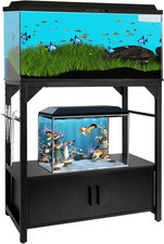 Heavy Duty 20-29 Gallon Aquarium Stand with Storage Organizer Cabinet
