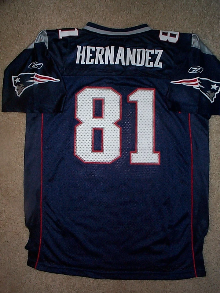 REEBOK New England Patriots AARON HERNANDEZ nfl Jersey YOUTH KIDS BOYS (xl 18-20 - Image 2 of 2