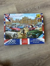 WH SMITH, THE GREAT BRITISH CAR SHOW, 500 PIECES JIGSAW PUZZLE,  2019, COMPLETE