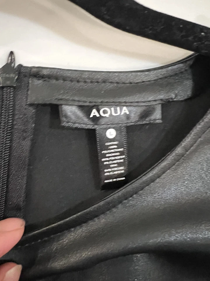 Body Aqua imitación cuero para mujer talla grande estilo BD 218 Foto 3 de 4