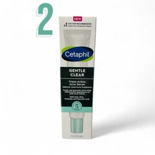 (2x) Cetaphil Gentle Clear Triple - Action Acne Serum - 1oz. (30ml) Exp. 09/2025