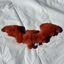 Handmade Heifer Minky Bat Decorative Pillow Orange