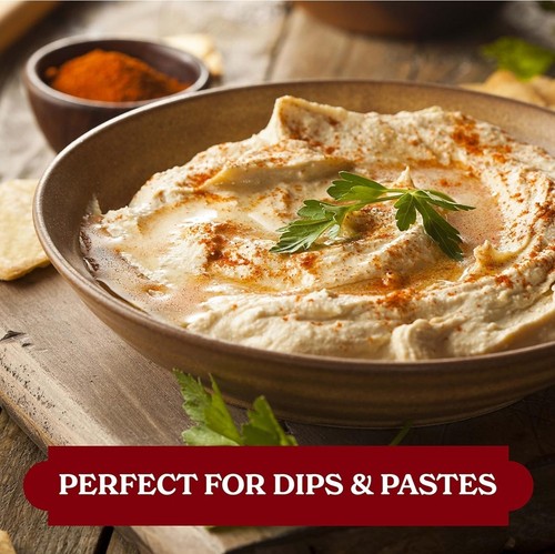 Pure Tahini Sesame Paste | Rich Creamy Spread for Hummus/Sauces | 4 x 16 oz Jars - Picture 4 of 7