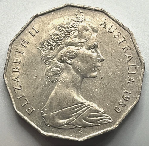 1980 Australia 50 Cents — photo from another recent sale