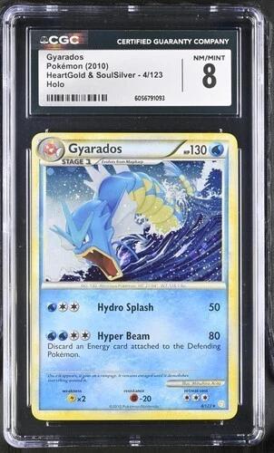 Gyarados Holo CGC 8 NM/MINT Pokemon (2010) HeartGold & SoulSilver #4/123