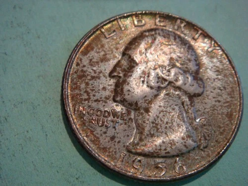 1956 P Washington Quarter in Album Filling cond actual coin in pic