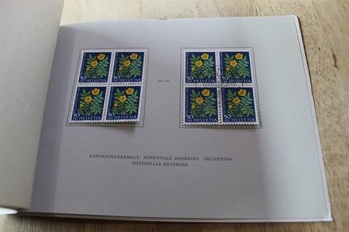 SWITZERLAND PTT PACK 1961 B308-312 BLOCKS OF 4 MINT/ USED CAT 31.60 JUVENTUTE - Picture 3 of 8