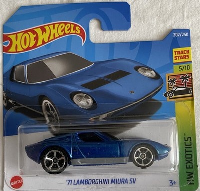 Hot Wheels  71 Lamborghini Miura SV    2022 HW Exotics 202/250 Blau OVP