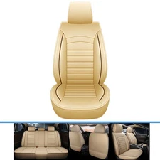 For Cadillac Car Seat Covers 5-Seat Front Rear Full Set PU Leather Cushion Pad